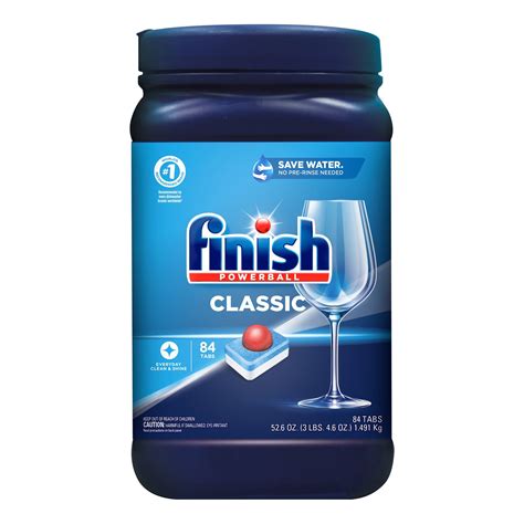 finish powerball 45 tablets|Powerball Classic Dishwasher Detergent Tablets (84 .